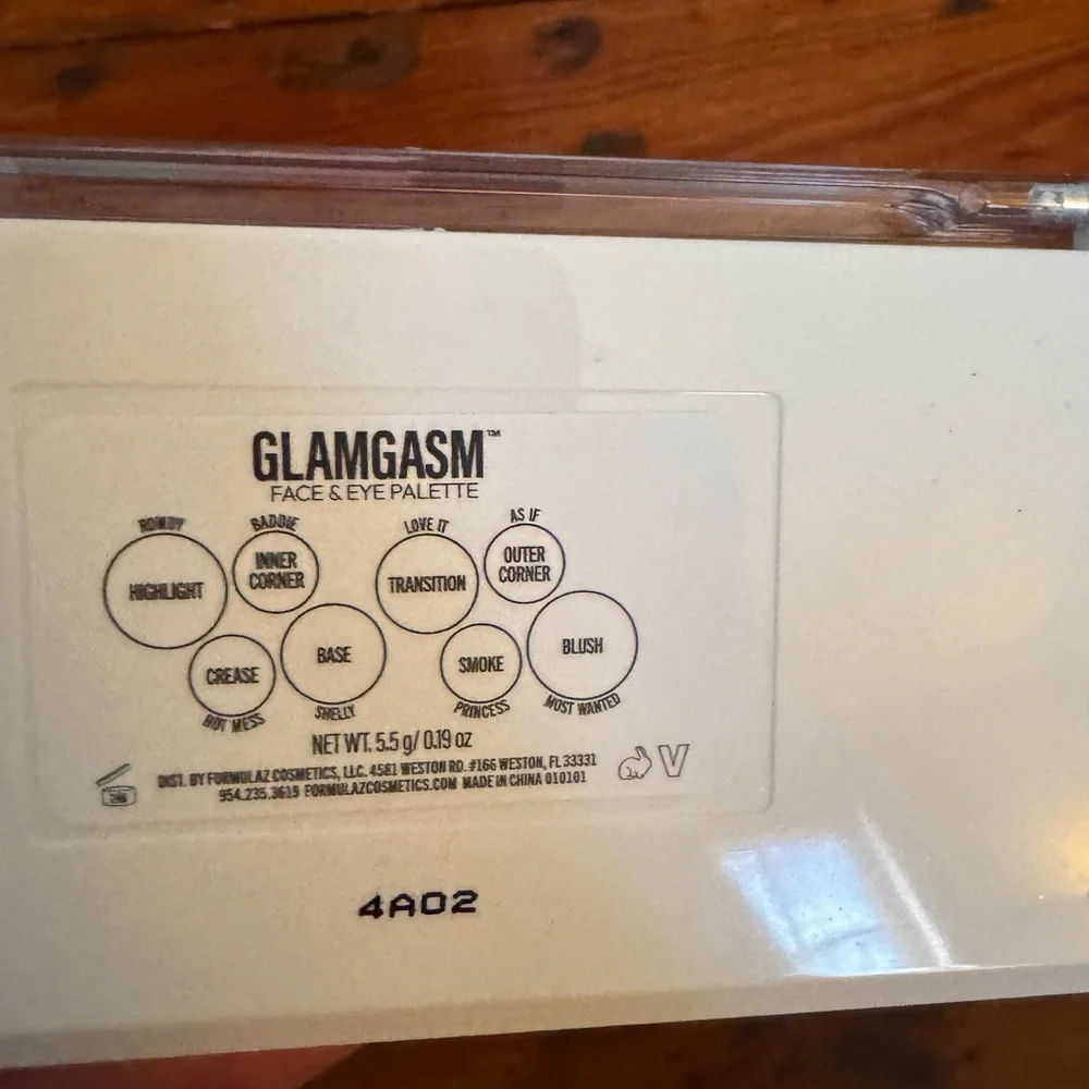 Formula Z Glamgasm Pro Artistry Face and Eye Palette NWT